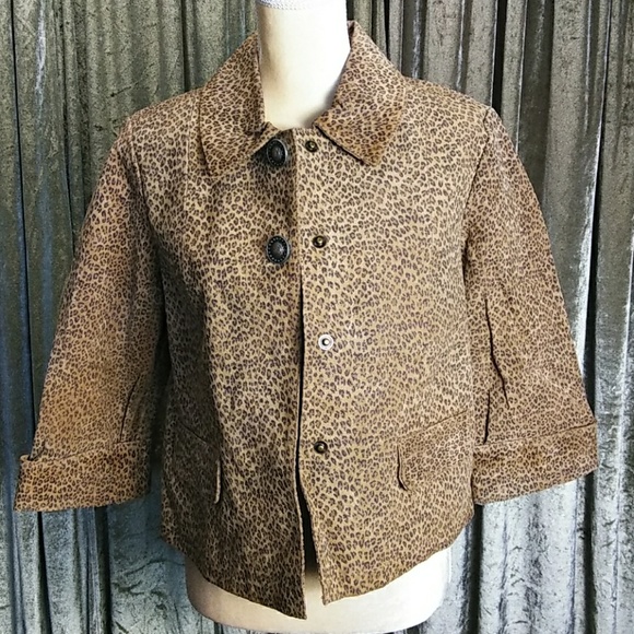 Live A Little Leather Leopard Print Jacket - Picture 5 of 8